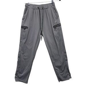 Little Donkey Andy Mens Medium Grey Zipper Pocket Nylon Elastane Pants